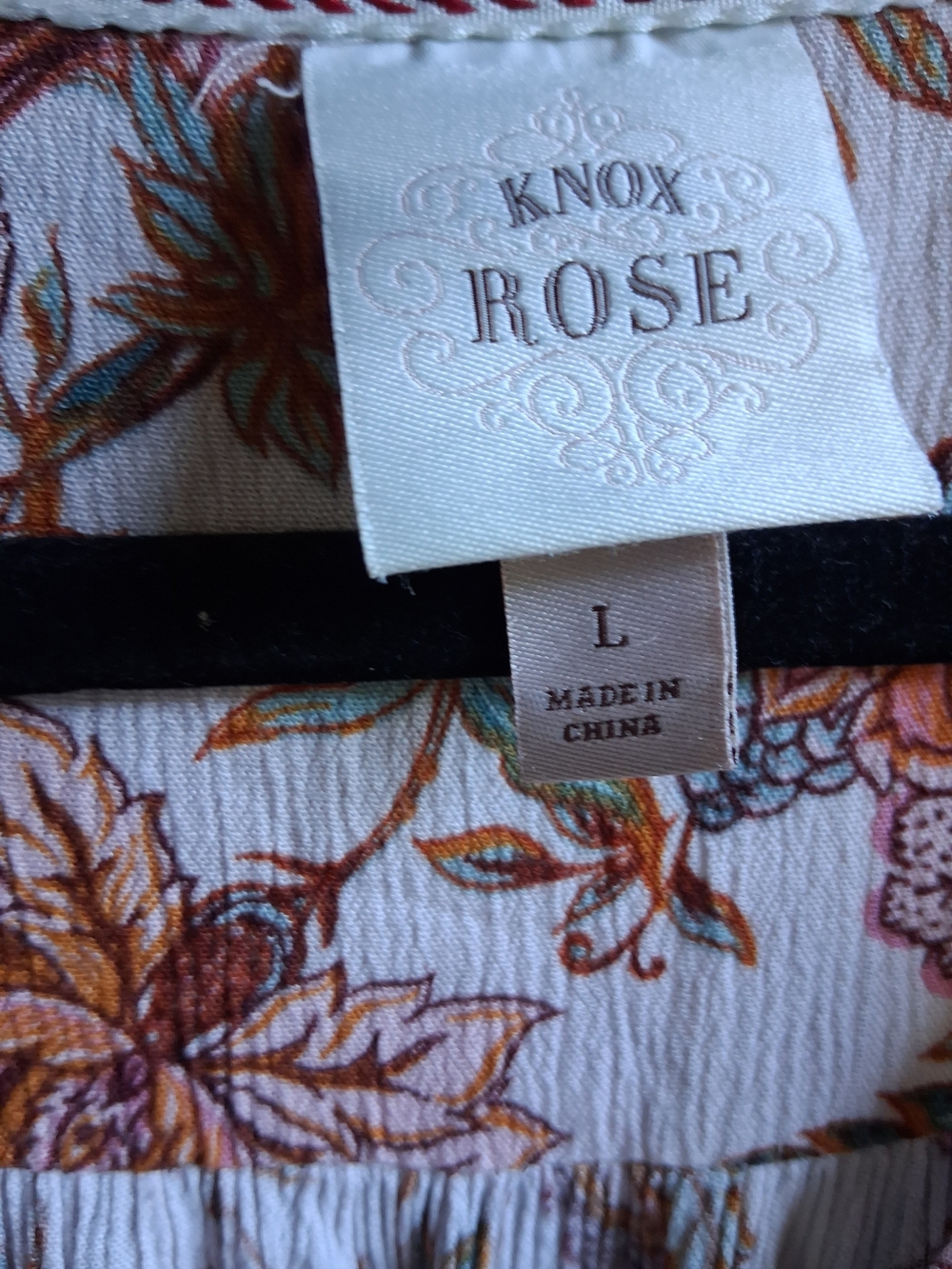 Floral Button-Front Maxi Dress — Cream with Rust Floral - Picture 3 of 6
